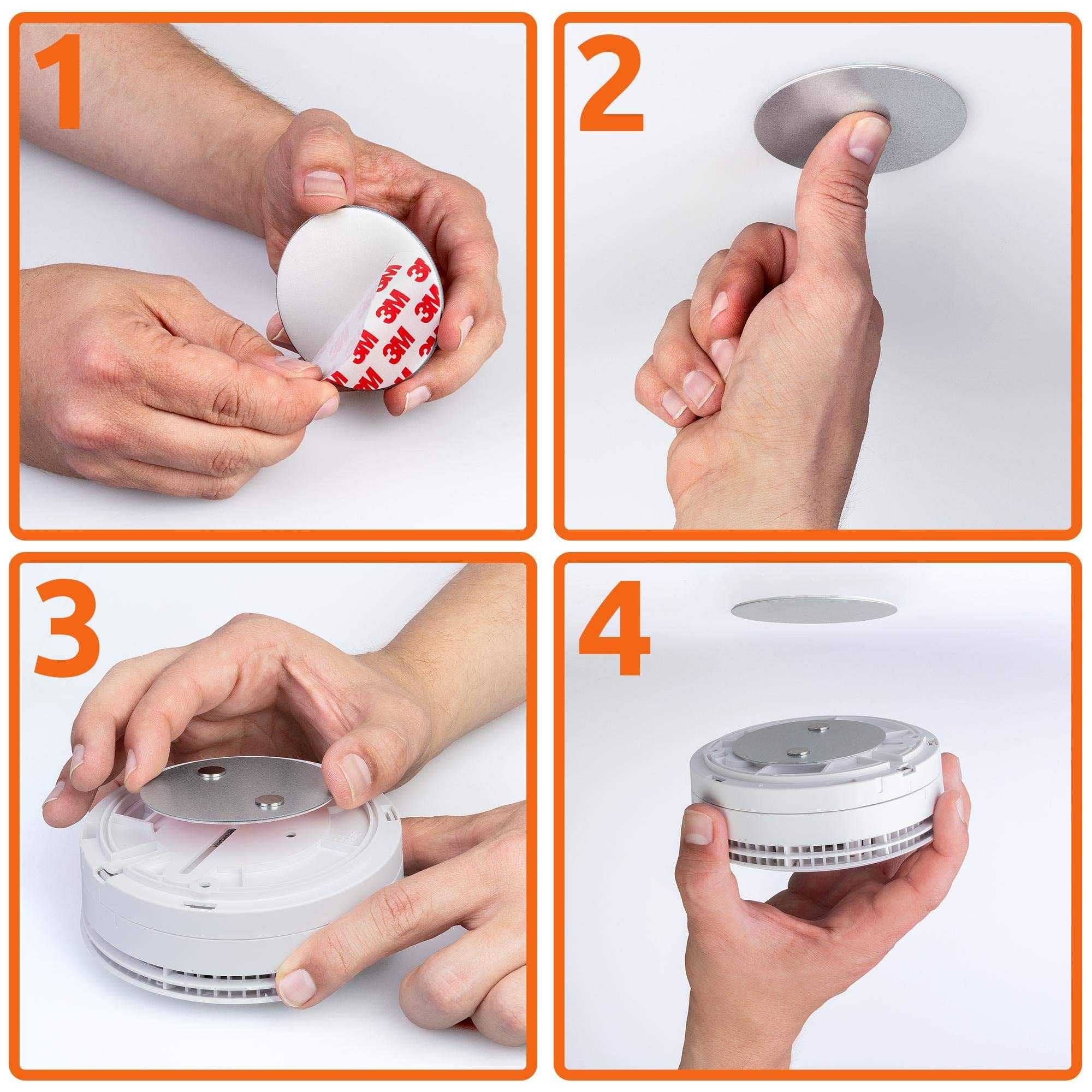 ECENCE Rauchmelder Magnethalter 5 Stück - Sichere und einfache Montage ohne Bohren und Schrauben Mesch Shop ECENCE Rauchmelder Magnethalter 5 Stück - Sichere und einfache Montage ohne Bohren und Schrauben Mesch Shop